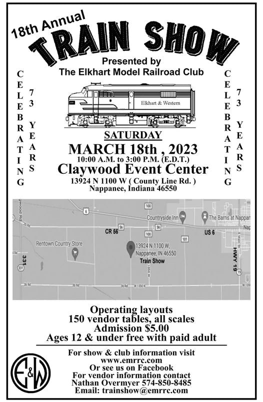 Elkhart Model Railroad Club - Train Show 2023