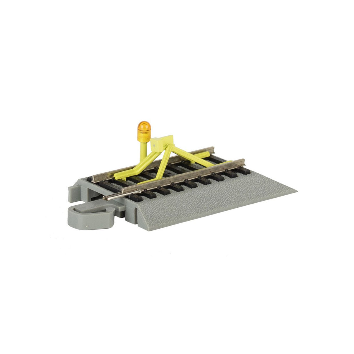 Bachmann 44593 - HO Scale - Nickel Silver Rail & Gray Roadbed - E-Z Track(R) - Track Bumper with Flashing LED