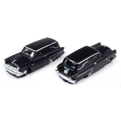 MWI 50436 - N Scale - 1953 Ford Courier Sedan Delivery Station Wagon 2-Pack - Assembled - Mini Metal -- Hearse (black)
