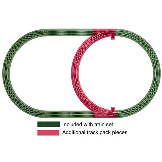 Lionel 612028 - O Gauge - 	asTrack(TM) Inner Passing Loop Track Pack - 3-Rail