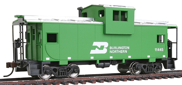 Walthers Trainline 931-1501 - HO Wide-Vision Caboose - Ready to Run -- Burlington Northern