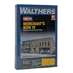 Walthers 933-4040 - HO Scale 	Merchant's Row IV -- Kit - 10-5/8 x 6-11/32 x 4-3/4" 27 x 16.1 x 12cm