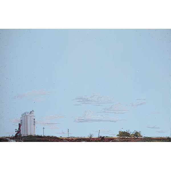 Walthers 949-709 - HO Scale - 	Background Scene 24 x 36" 60 x 90cm - Instant Horizons(TM) -- Prairie/Grain Elevator