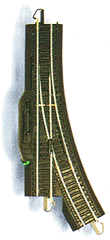 Bachmann 44461 - HO Scale 	Remote-Control Turnout with Steel Rail - E-Z Track(R) -- Left Hand