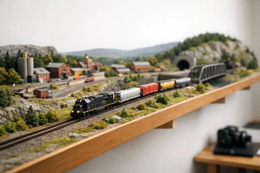 N Scale Shelf Layout Example That Works