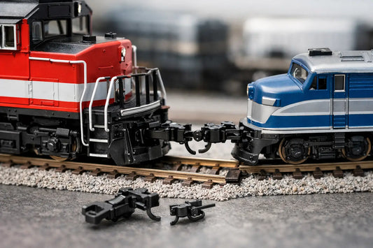 Model Train Coupler Guide for HO and N Scale