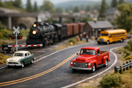 Model Railroad Roads and Vehicles That Fit