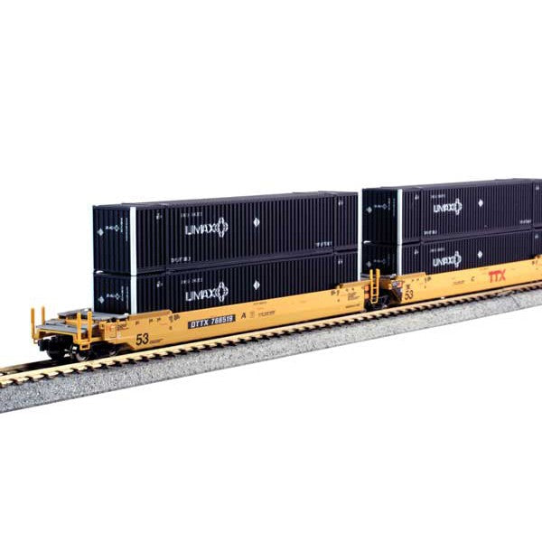 KATO 106-6116 - N Scale - Gunderson MAXI-IV 3-Unit Well Car