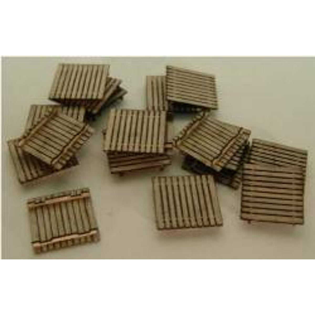GCLaser 1102 - N scale - Pallets - Kit (Laser-Cut Wood) - Builds 36 Items