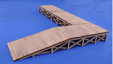 Blair Line 074 - N Scale 	ser-cut Wood Loading Ramp