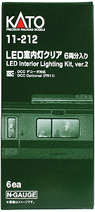 Kato 11-212 Passenger Car Interior Lighting - Kit Version 2 (2012) pkg(6)