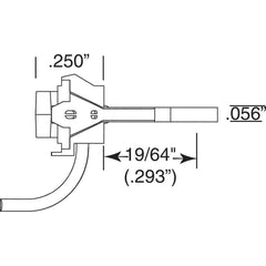 Kadee 118 - #118 SF Shelf Whisker(R) Metal Couplers -- Medium (9/32") Centerset Shank