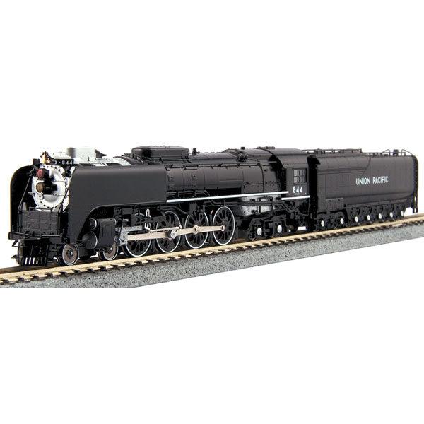 Kato 126-0401 - N Scale - Class FEF-3 4-8-4 - Standard DC -- Union Pacific #844 (Excursion Scheme, black, graphite, white)
