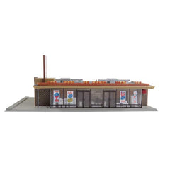 Life-Like 1330 - HO Scale 	Ace Super Market -- Kit - 5-1/2 x 9-3/8 x 3-1/2" 13.7 x 23.7 x 8.7cm