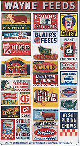 Blair Line 135 - HO scale - Vintage Feed & Seed, Storefront & Advertising Signs