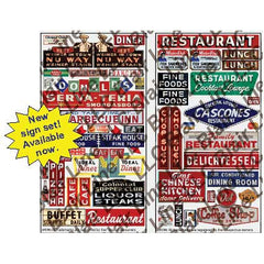 Blair Line 136 - HO scale - Restaurant & Cafe Signs