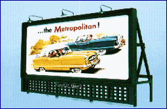 Blair Line 1431 - N Scale - LLaser-Cut Wood Billboards (1 Billboard Frame, Lamp Shades & Two Signs) -- Lattice 1900s - 1960s