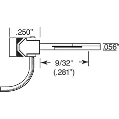 Kadee 148-50 - HO Scale Bulk Pack - 50 pair #148 Whisker® Metal Couplers - Medium (9/32") Centerset Shank