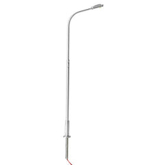 Atlas 70 000 147 - N Scale - Single Arm Street Light Gray post Warm LED (3pk)