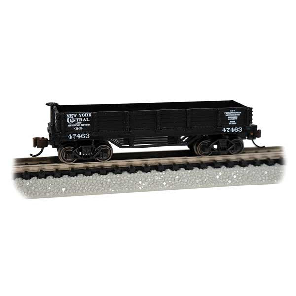Bachmann 15456 - N Scale 		Old-Time Wood Gondola - Ready to Run -- New York Central (black)