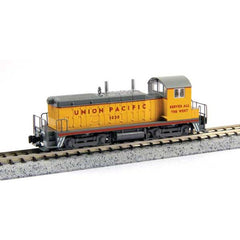 Kato 176-4379S - N Scale - 	EMD NW2 - Sound and DCC -- Union Pacific #1032 (Armour Yellow, gray, red, silver)
