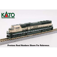 Kato 176-6313-S DCC/Sound - N Scale - EMD SD70MAC w/Cab Headlight - Burlington Northern Santa Fe #9799 (cream, green)