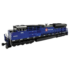 Kato 176-8531S - N Scale - E	EMD SD70ACe with Nose Headlight - Sound and DCC -- Montana Rail Link #4401 (blue, white, red)