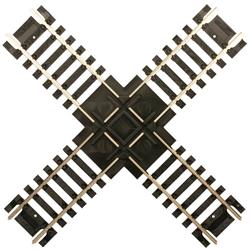 Atlas 176 -HO Scale Code 100 Crossing - Nickel Silver with Black Ties -- 90 Degrees