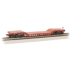 Bachmann 18342 - HO 	52' Depressed-Center Flatcar - Ready to Run - Silver Series(R) -- Conrail #766048