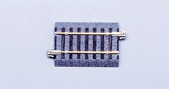 Kato 2-105- HO Scale - U	Straight Roadbed Track Section - Unitrack -- 2-3/8" 60mm pkg(4)