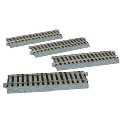 Kato 2-140 - HO Scale - Unitrack - Straight Sections -- 4-7/8" 123mm pkg(4)