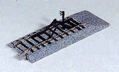 Kato 2-170 - HO Scale - Straight Track - Unitrack -- With Bumper - 4-1/4" 108mm pkg(2)