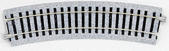 Kato 2-260 - HO Scale - Curved Roadbed Track Section - Unitrack -- 222.5 Degree Sections, 16-7/8" 430mm Radius pkg(4)