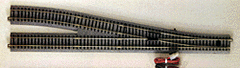 Kato 2-861 - HO Scale - Unitrack - Powered Turnout -- #6 Right Hand - 19-3/8" 492mm; 34-1/8" 867mm Radius