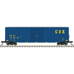 Atlas Trainman 20 006 715 - HO 	ACF(R) 50'6" Boxcar - Ready to Run -- CSX 136023 (blue, yellow)