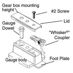 Kadee 206 - HO Insulated Multi-Purpose Coupler Height Gauge