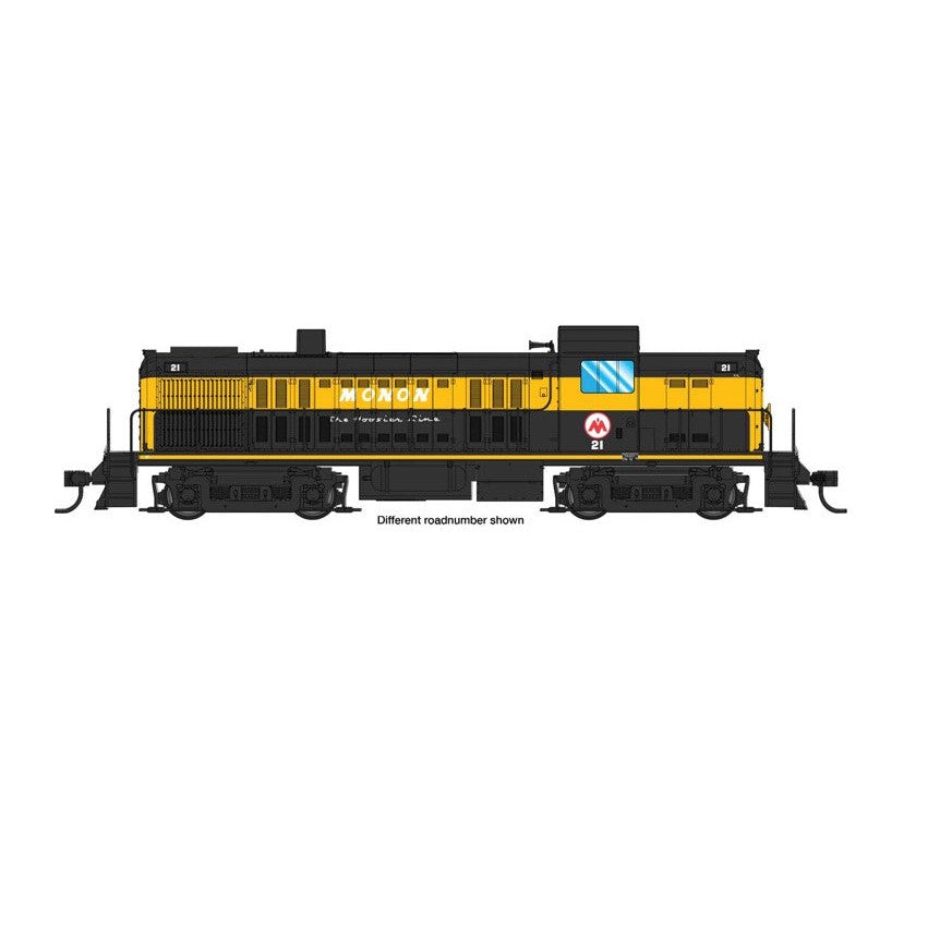 Walthers 910-20711 - HO Scale Alco RS-2 - ESU(R) Sound & DCC -- Monon #22 - Air-cooled stack (black, gold) Expected spring 2024