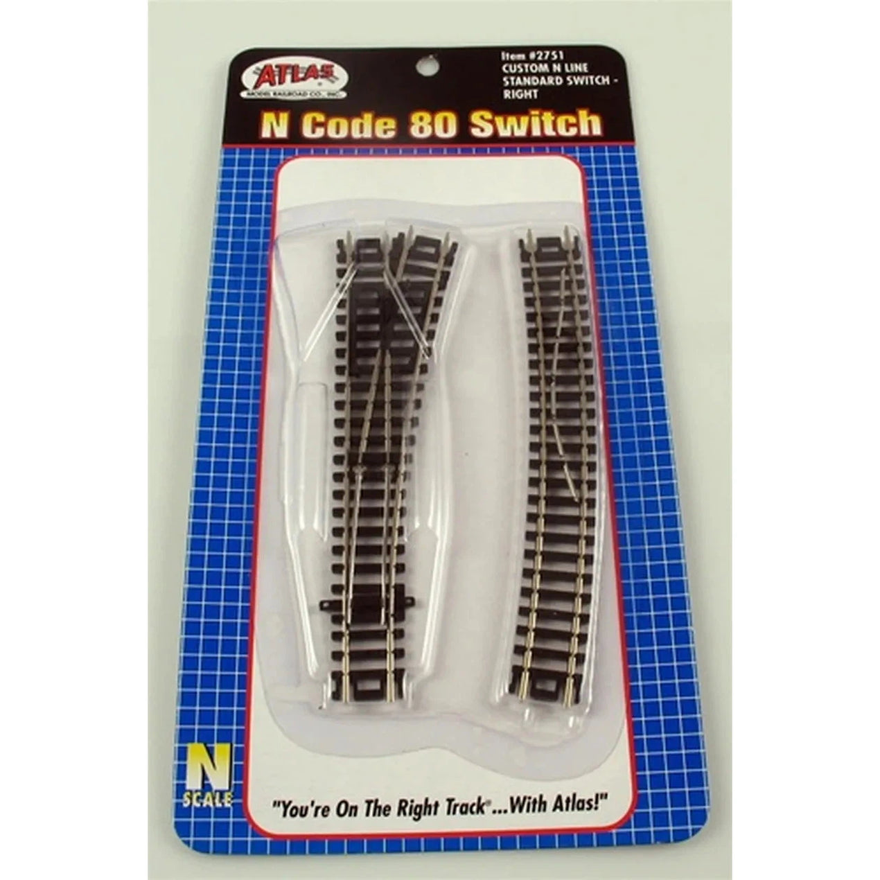 10 Pieces Atlas Nickle #2500 Flex Track - Code 80, N-Scale With