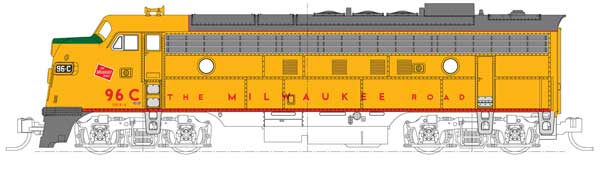 Kato KAT1762303 - N Scale - Milwaukee Road #96C (Post-1955; Armour Yellow, gray, red)