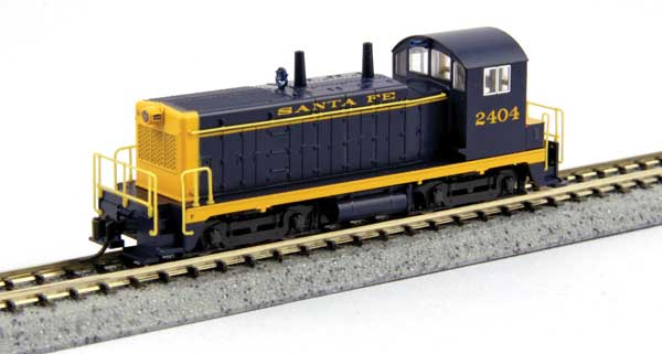 Kato KAT1764375 - N Scale - Santa Fe #2412 (Pinstripe; blue, yellow)