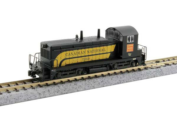 Kato KAT1764391S - N Scale - EMD NW2 - Sound and DCC -- Canadian National #7959 (black, yellow)
