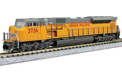 Kato KAT1765624S - N Scale - EMD SD90/43MAC - Sound and DCC -- Union Pacific #3736 (Armour Yellow, gray, red)