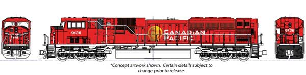 Kato KAT1765627 - N Scale - Canadian Pacific #9155 (red, white, gold)