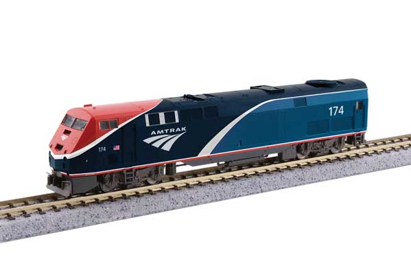 Kato KAT1766041 - N Scale - Amtrak Phase VII #174 (Phase VII, blue, red, white)