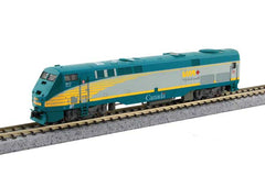 Kato KAT1766043S - N Scale - GE P42 Genesis - Sound and DCC -- VIA Rail Canada #917 (gray, teal, yellow)