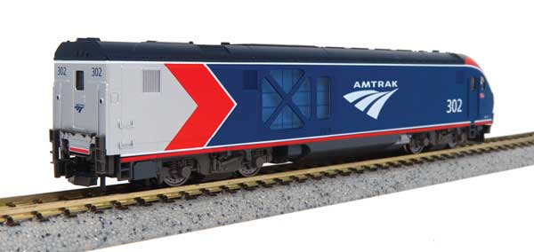 Kato KAT1766053 - N Scale - Amtrak #304 (Phase VI; blue, red, white, silver)