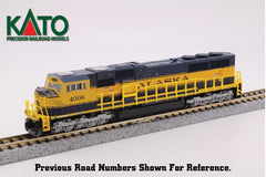 Kato KAT1766411 - N Scale - EMD SD70MAC w/Nose Headlight - Standard DC Kato USA Inc #1766411 - Alaska Railroad #4015 Spirit of North Pole (blue, yellow)