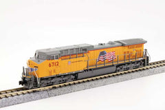 Kato KAT1767039 - N Scale - GE AC4400CW Low Numberboards - Standard DC Kato USA Inc #176-7039 -- Union Pacific #6712 (Armour Yellow, gray, No Flag)