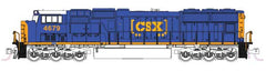 Kato KAT1767616 - N Scale - EMD SD70M with Flat Radiators - Standard DC -- CSX #4697 (blue, yellow, Boxcar Logo)