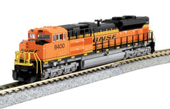 Kato KAT1768527 - N Scale - EMD SD70ACe with Nose Headlight - Standard DC -- BNSF Railway #9079 (orange, black, yellow; Wedge Logo)